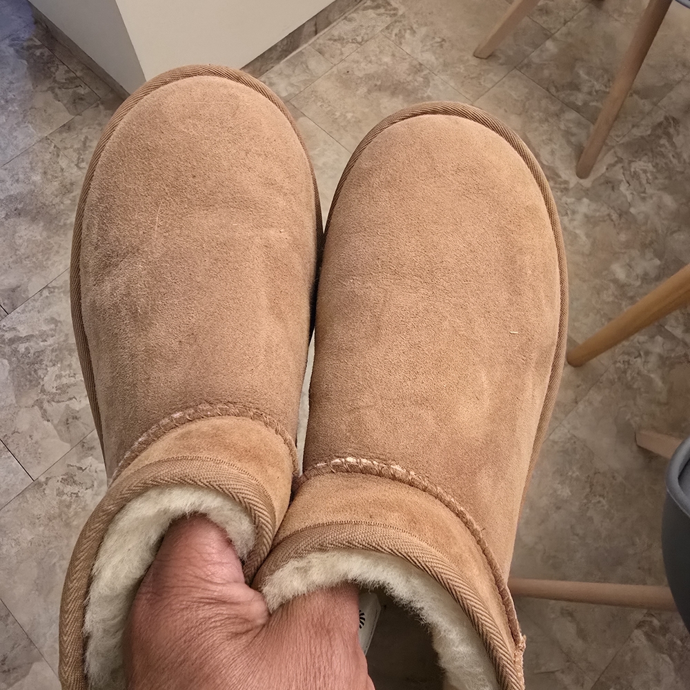 UGG Classic ULTRA Cozy Tan Suede Boots